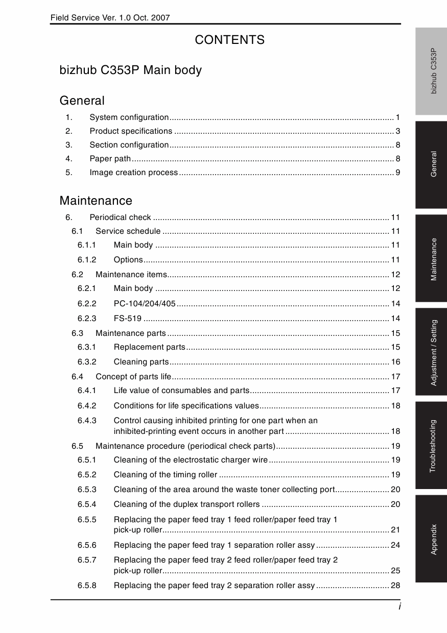 Konica-Minolta bizhub C353P FIELD-SERVICE Service Manual-2